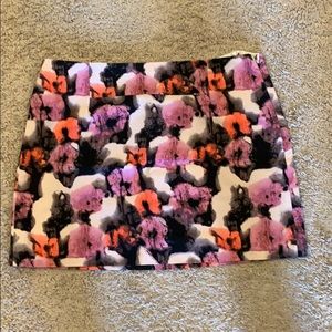 J Crew Skirt size 8 - pink orange black and cream